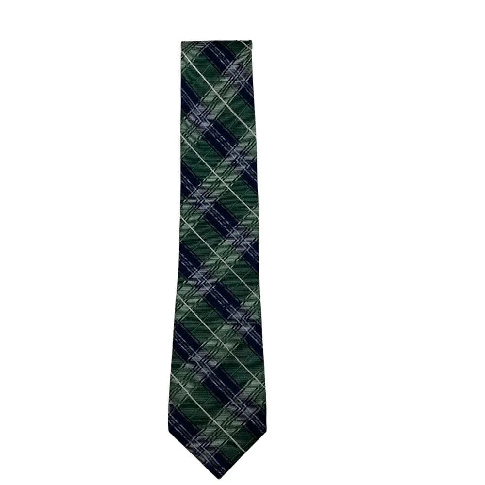 Nautica 100% Silk Plaid/Tartan Tie